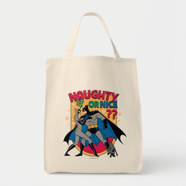 Bolsa Tote Batman | Mulher-Gato Sob Mistura Ou Bela (Frente)