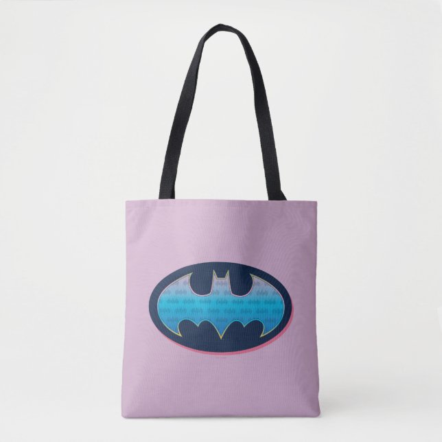 Bolsa Tote Batman | Símbolo rosa e azul (Frente)
