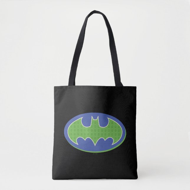 Bolsa Tote Batman | Símbolo roxo e verde (Frente)