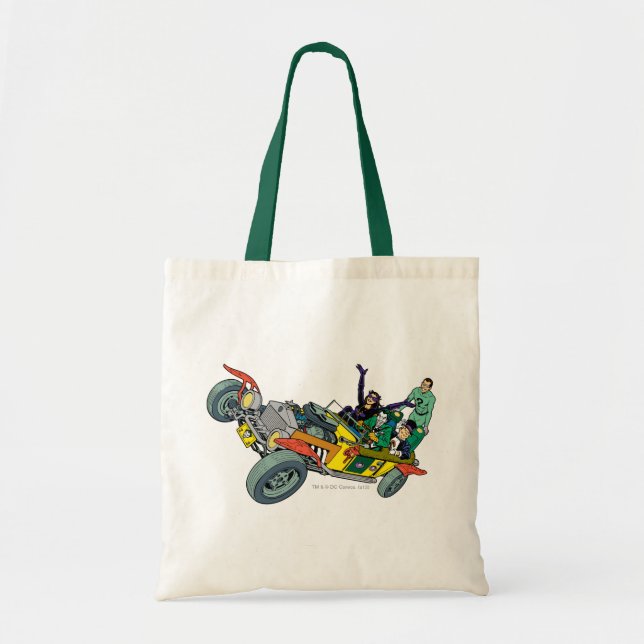 Bolsa Tote Batman Villains Em Jokermobile (Frente)