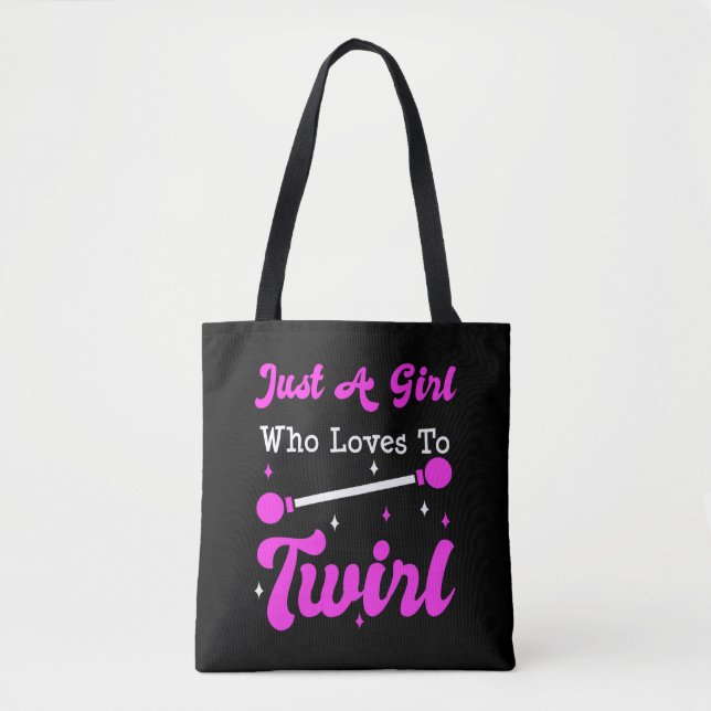 Bolsa Tote Baton Twirler Twirling Majorette Funny Gift  (Frente)
