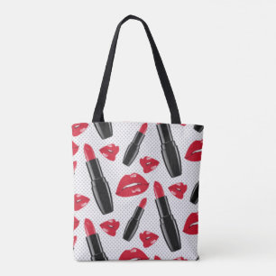 Bolsa Tote Batons vermelhos dos lábios