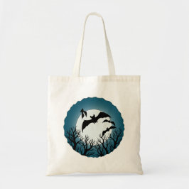 Bolsa Tote Bats and Trees Against the Moon