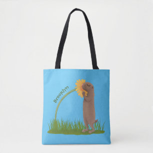 Bolsa Tote BD de cãozinho da pradaria