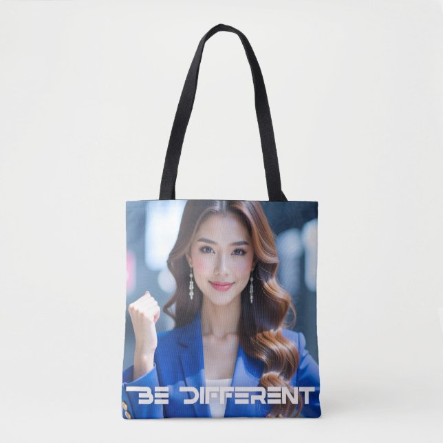 Bolsa Tote BE DIFFERENT - T-Shirt (Frente)