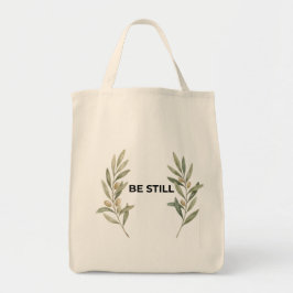 Bolsa Tote Be Still Minimalist Olive Branch Christian Tote 