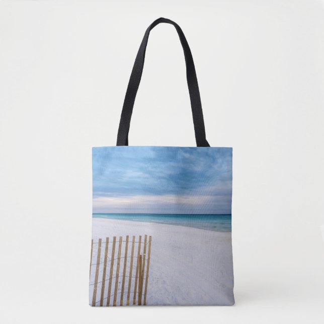 Bolsa Tote Beach Fence Morning Destin Florida Bag (Frente)