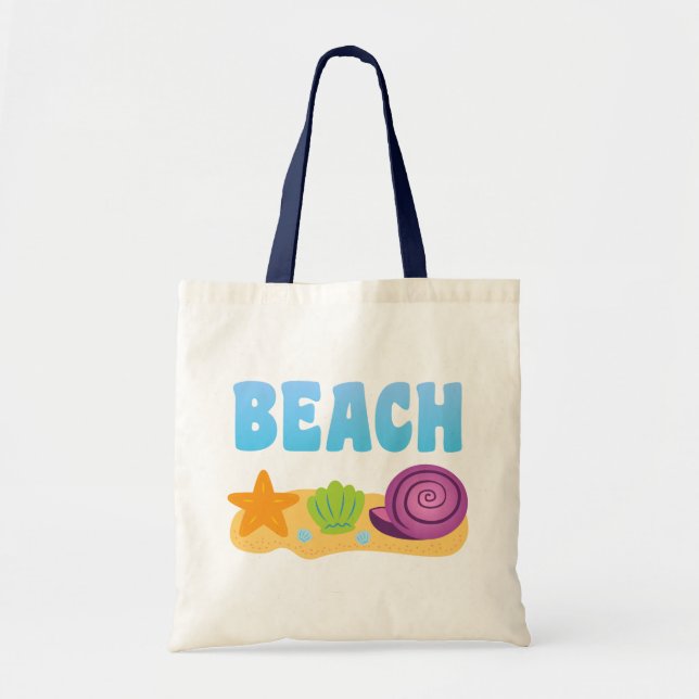 Bolsa Tote Beach Seashells (Frente)