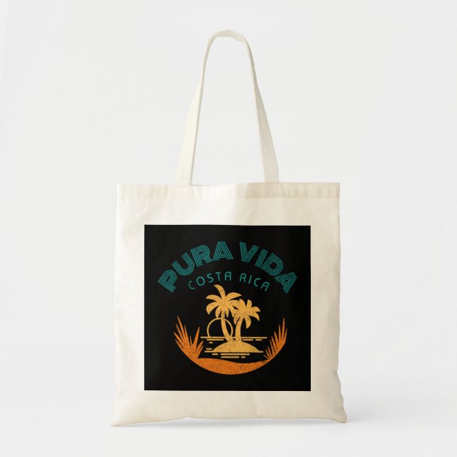 Bolsa Tote Beach Vibes Pura Vida Costa Rica (Frente)