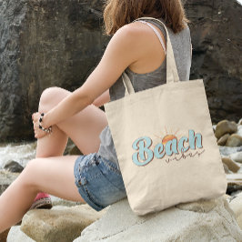 Bolsa Tote Beach Vibes Retro Summer Sun