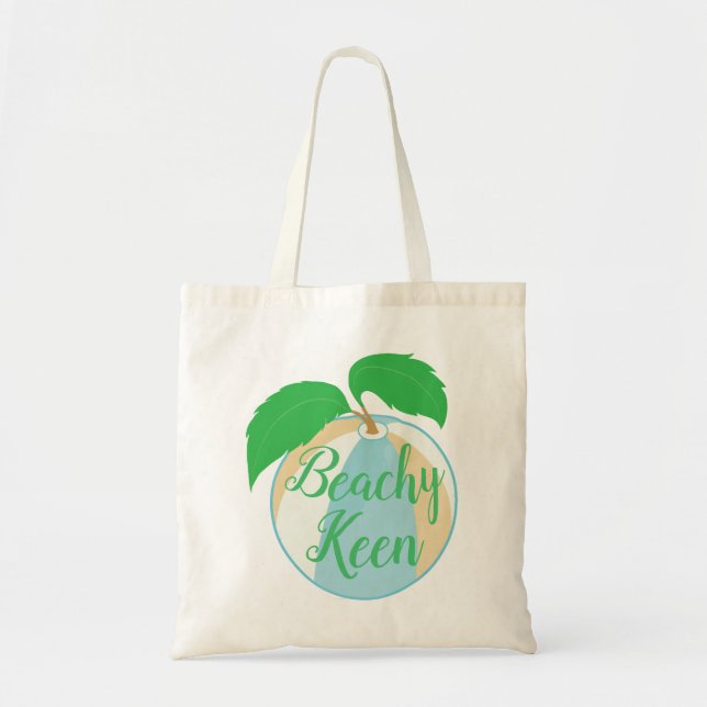 Bolsa Tote "Beachy Keen/Blue Tan" Saco do Orçamento (Frente)