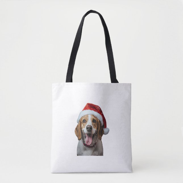 Bolsa Tote Beagle Christmas (Frente)