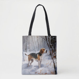 Bolsa Tote Beagle Deixe-O Neve Natal
