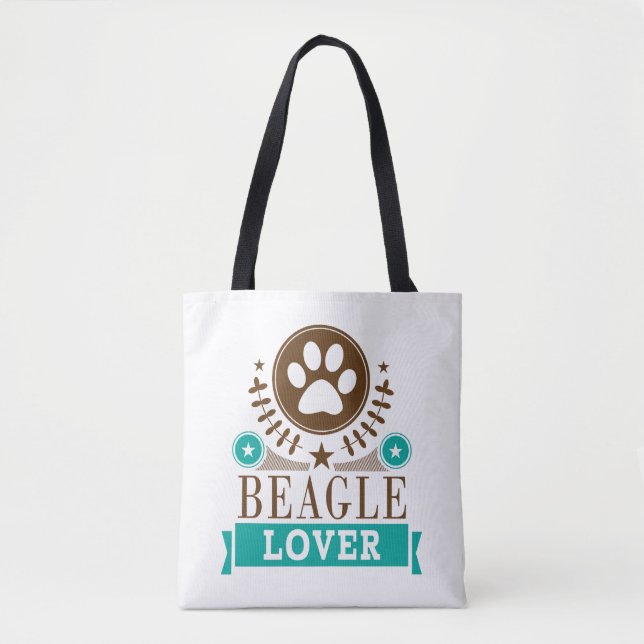 Bolsa Tote Beagle Dog Lover (Frente)
