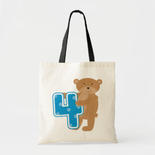 Bolsa Tote Bear 4º aniversário Camisetas e presentes