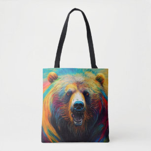 Bolsa Tote Bear Grizzly Animal Discovery Adventure Nature Pla