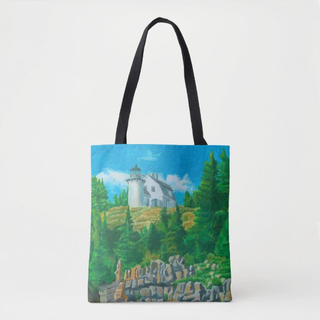 Bolsa Tote Bear Island Light Painting (Frente)
