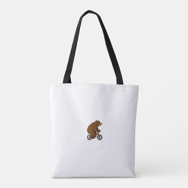 Bolsa Tote Bear on a Bike – Wild Ride Vibes (Verso)