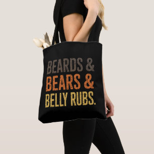 Bolsa Tote Beards Bears Belly Rubs LGBTQ Orgulho Gay Aliado 