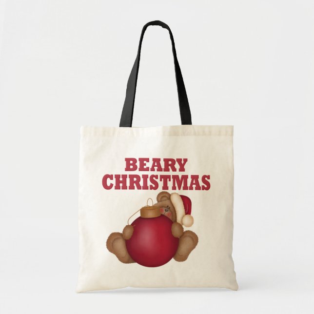Bolsa Tote Beary Christmas Bear (Frente)