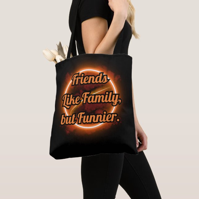 BOLSA TOTE BEAST FRIENDS, FRIENDSHIP, FRIENDS LIKE FAMILY (Close Up)