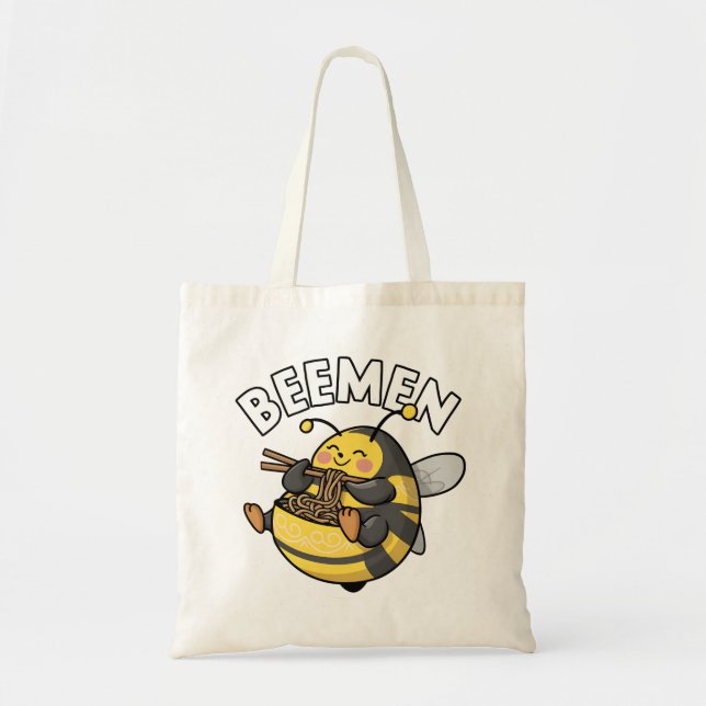 Bolsa Tote Beate Eating Ramen = BEEMEN (Frente)