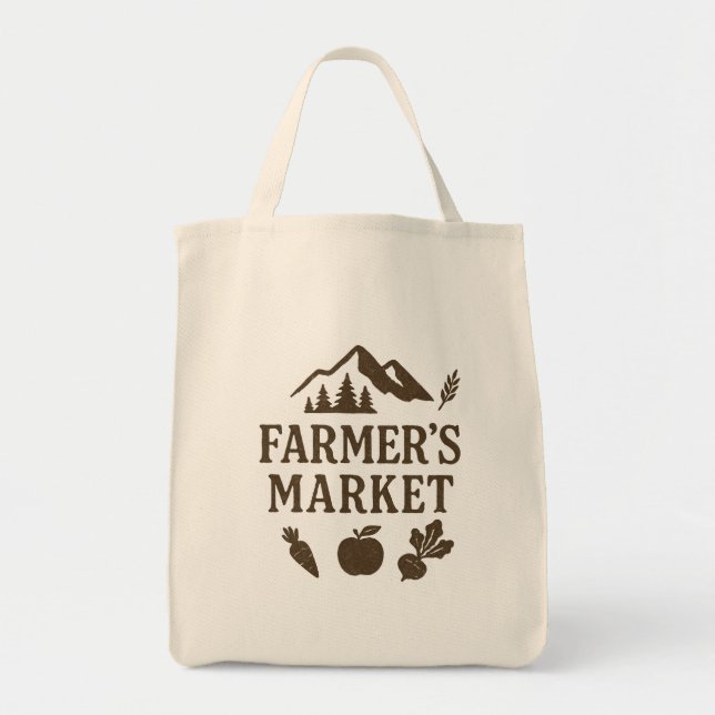 Bolsa Tote Beats Carrot Apple Farmers Market (Frente)