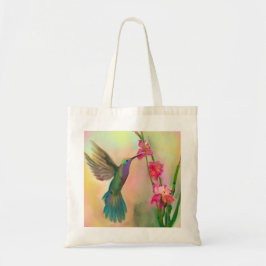 Bolsa Tote Beautiful Hummingbird and Flower Tote Bag
