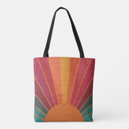 Bolsa Tote Beautiful Sunny Sun Rays Southwestern Folk Art