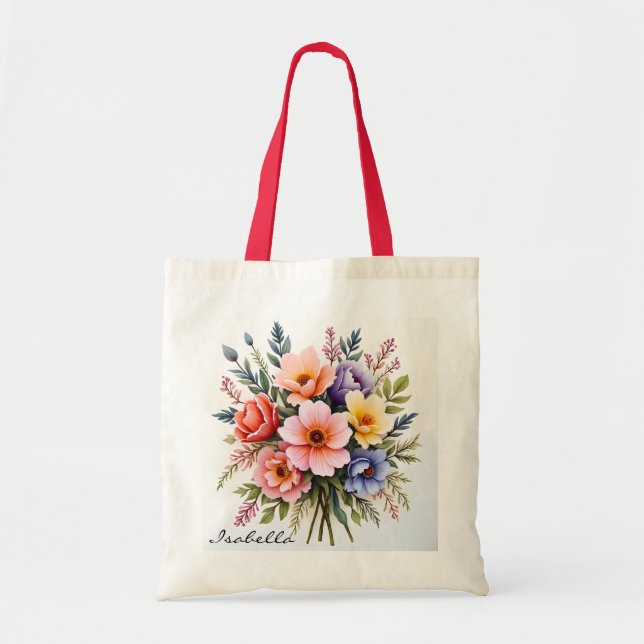 Bolsa Tote Beautiful Wildflowers Modern Luxury Collection (Frente)