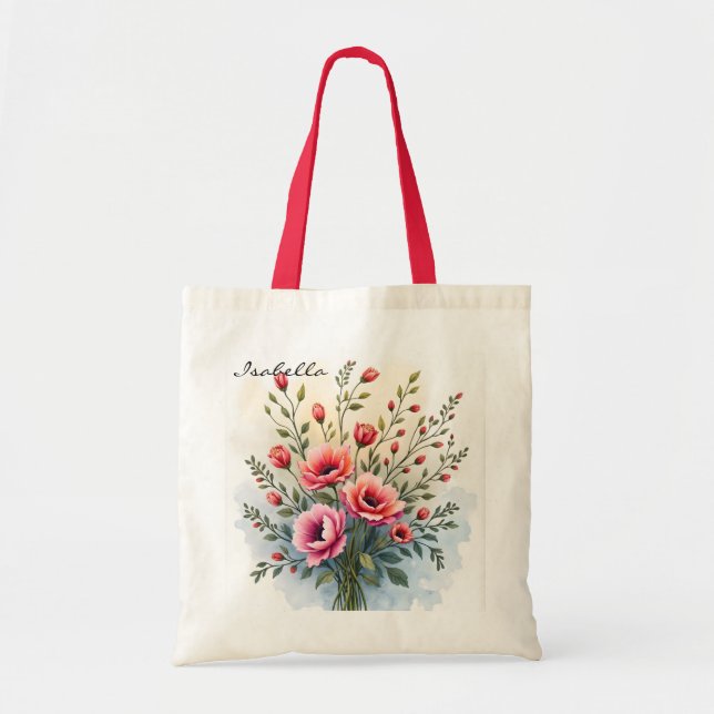 Bolsa Tote Beautiful Wildflowers Popular Luxury Collection (Frente)