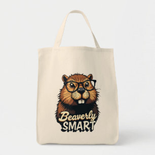 Bolsa Tote Beaverly Smart - Castor Engraçado com Gráfico de Ó