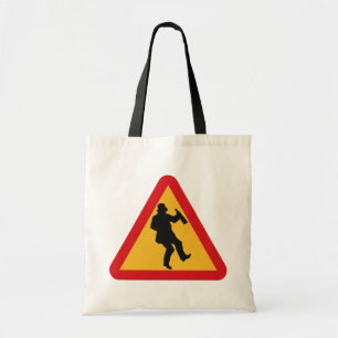 Bolsa Tote Bebado Aviso sobre sacos de tote