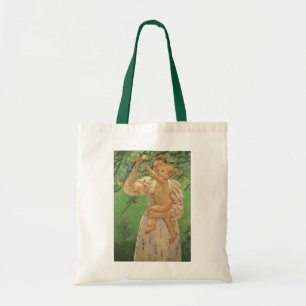 Bolsa Tote Bebê Alcançando uma Maçã por Mary Cassatt