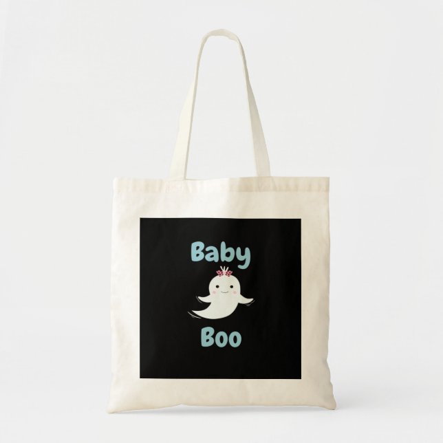 Bolsa Tote Bebê Boo Cute Halloween Crianças Ou Casais Present (Frente)