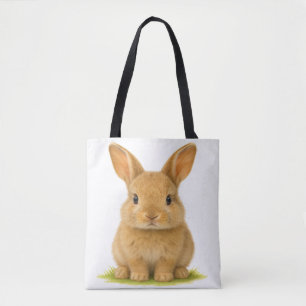 Bolsa Tote Bebê coelhinho na grama