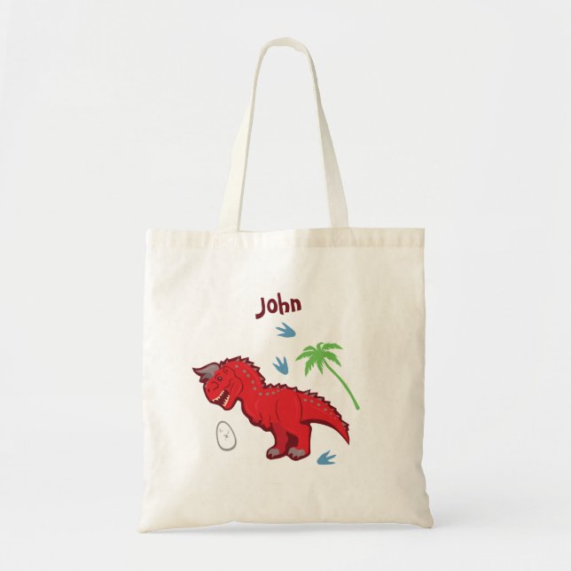 Bolsa Tote Bebê Dinossauro Carnotaurus (Frente)