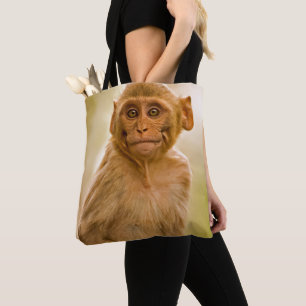 Bolsa Tote Bebê do Macaque do Rhesus (Macaca Mulatta)   em