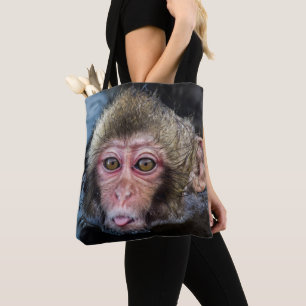 Bolsa Tote Bebê japonês do Macaque