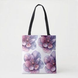 Bolsa Tote Bebê na floração | floral de chá de fraldas