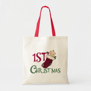 Bolsa Tote Bebê Natal da meia no ø