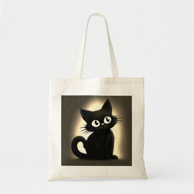 Bolsa Tote Bebê Negra Bonito Halloween (Frente)