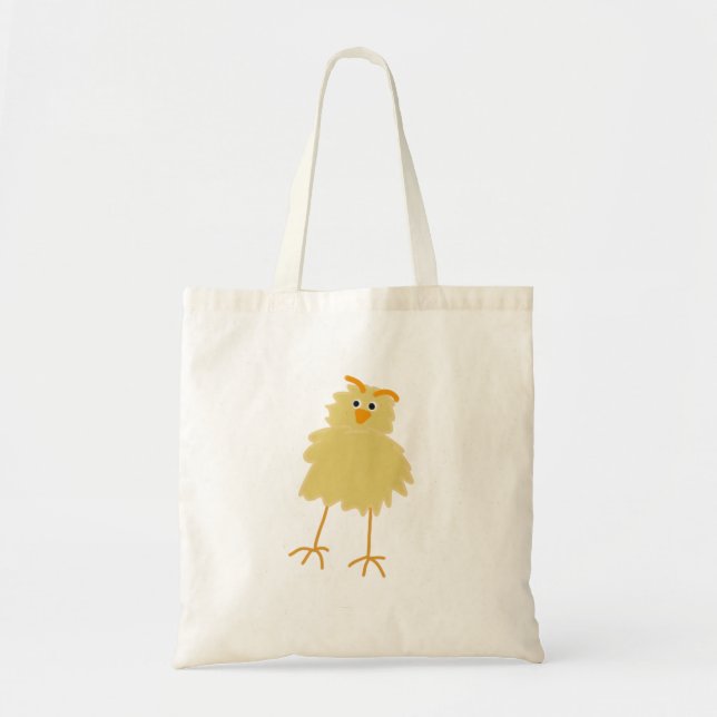 Bolsa Tote Bebê Pinto Amarelo Fofo e Macio (Frente)