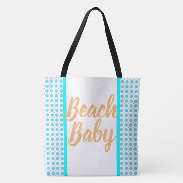 Bolsa Tote Bebê Praia Coleção de Verão Praiana Padrão (Frente)