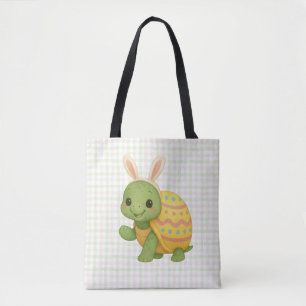 Bolsa Tote Bebê tartaruga fofa de Páscoa/Primavera