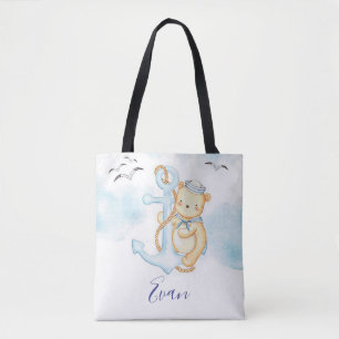 Bolsa Tote Bebê ursinho marinheiro fofo