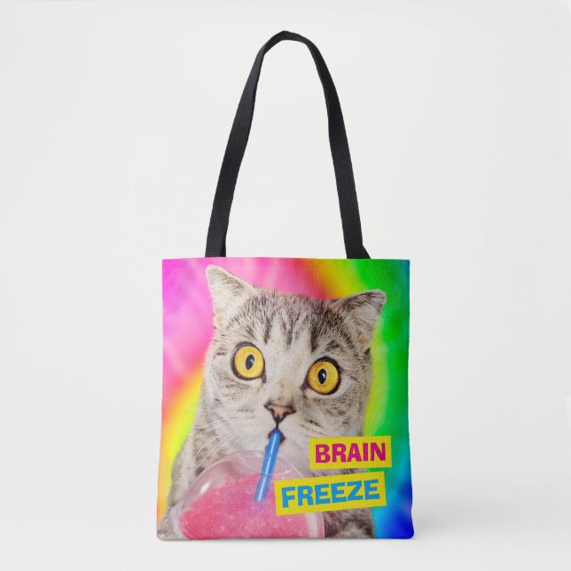 Bolsa Tote Bebendo de Gato (Frente)