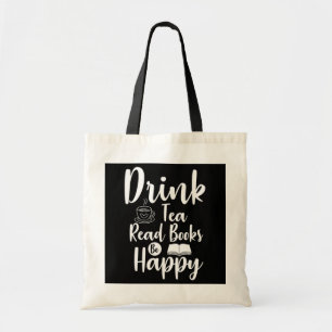 Bolsa Tote Beber Livros De Leitura De Chá Seja Feliz Livro R