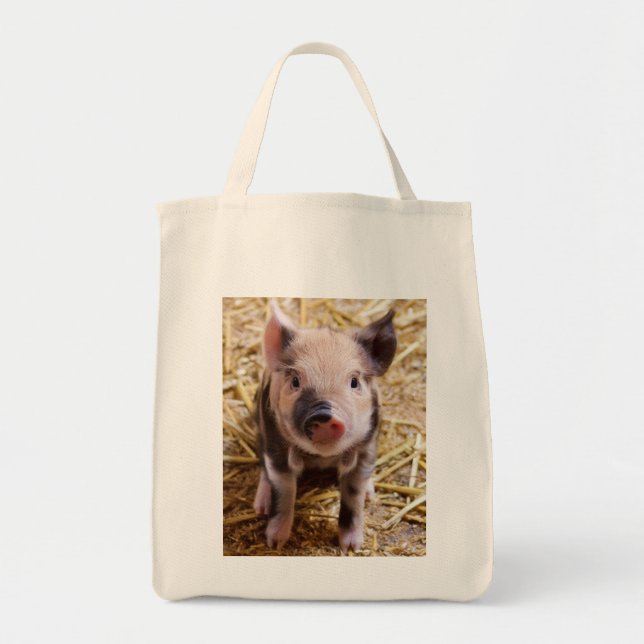 Bolsa Tote Bebês bonitos do Barnyard dos animais de fazenda (Frente)