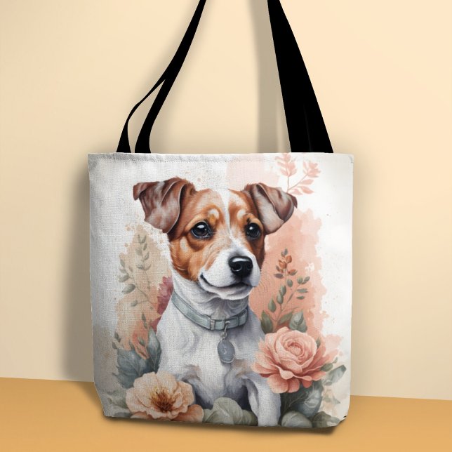 Bolsa Tote Bebês-Cons | Jack Russell Terrier Puppy (Criador carregado)